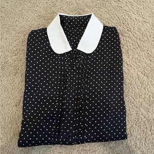 Black and White Polka Dot Skirt